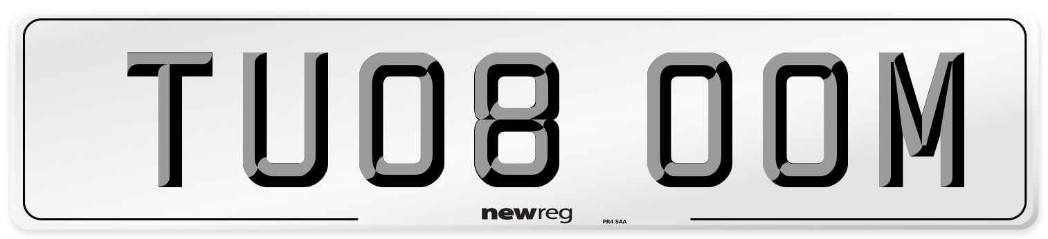TU08 OOM Number Plate from New Reg